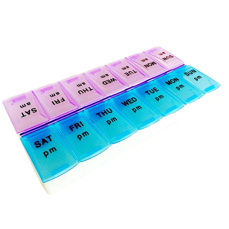 7 Days Per Week Pill Medicine Box Holder Storage Container Case Portable NGUSTE