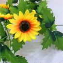 2.6M Artificial Sunflower Garland Silk Flower Vine Wedding Home Decorations