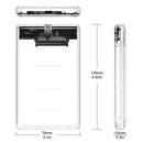 2.5 inch Portable Clear Mobile Hard Disk Case Type-C to SATA HDD SSD Enclosure
