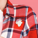 Anatomical Heart Enamel Pins Brooch Shirt Jacket Lapel Badge Gift (White) A