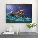 Stray Turtle Rhinestone Wall Craft Full Round Handmade DIY Diamond Painting