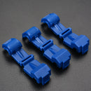 40p/Set T-Taps & Male Insulated Quik Splice Lock Wire Terminals Connectors Blue