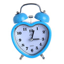 Premium Twin Bell Alarm Clock - AA Battery Power - Bedside Loud Clocks Blue