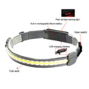 LED USB rechargeable headlight fish bright waterproof head flashlight headlight