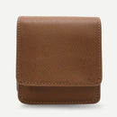 Women Solid Mini Wrist Bag Leather Purse Wristlet Clutch Handbag (Coffee)
