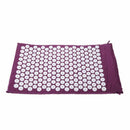 Carpet Mat for Acupressure Acupuncture Yoga Massage + Carry Bag purple