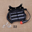 18 LED Car Dash Windshield Emergency Warning Strobe Red White Flash Light Lamp
