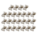 25x Stainless Steel Z Shaped Greenhouse Lap Clip Clamps For Glass & Glazing