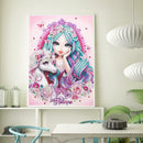 5D DIY Special Shaped Diamond Painting Girl Cross Stitch Mosaic Craft Kits