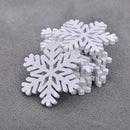 20x Natural Blank Wooden Christmas Mini Snowflakes Scrapbook Crafts Supplies