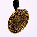 Handmade Tibetan Buddhism Amulet Nepal Copper Eight-diagram-shaped Amulet