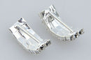 50Pcs Charming Diamante Rhinestone Buckle Slider Ribbon Wedding Decoration