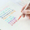 10 Pcs/Set Write Brush Pen Color Calligraphy Sketch Pens Drawing Art Marker S7S9
