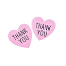 Pink Heart-shaped For Thank You Packaging Sealed Stickers Stickers for WeddingJR