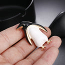 Cartoon Enamel Penguin Animal Lapel Collar Brooch Pin Bouquet Women Jewelry. FT
