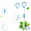 Tongue scraper oral dental care plastic tongue cleaner brush tool for oral ca -Q