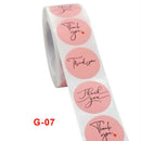 500pcs Pink Label Stickers Thank You Stickers Seal Labels Wedding Party DecSEAU