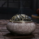 2x Ceramic Incense Burners Porcelain Censer Buddha Incense Holder Home Decor