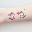 10 Lot Lovely Cute Cartoon Horse Star Tattoos Kids Transfer Stickers For DIY