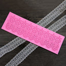 Silicone Flower Lace Embossed Mold Sugarcraft Icing Cake Decorating Mats Mould
