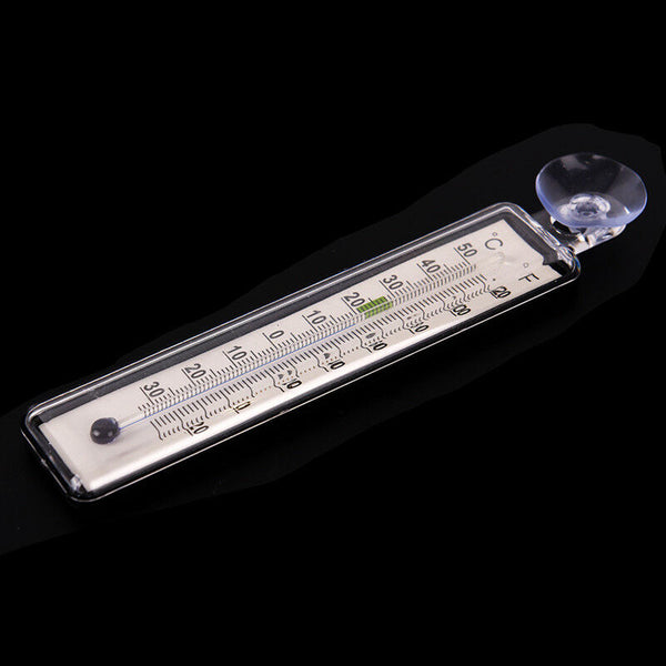 Aquarium fish tank thermometer glass meter water temperature gaugesuction FT