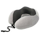 2Pcs U-Shaped Travel Neck Pillow Adjustable Breathable Soft Airplane Pillow