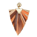 Trendy Fashion Geometric Mixed Color Series Raffia Fringed Tassel Hanging E