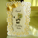 Lace Background Frame Metal Cutting Dies Scrapbook Paper Cards Album Stencil