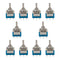 10pcs On-Off-On 3-Way Mini Toggle Switch 6-Pin 6A 125VAC New High Quality OJI
