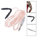 Metal Head Transparent Microphone Clip cord Tattoo Hook Line Tattoo Switch Pe ME