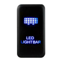 12V Blue 2LED Car Replacement 2 Way ON-OFF Push Button LED Light Switch