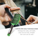 Scalp Massage Bristle Hair Comb Curly Straight Anti Static Hairbrush (Green