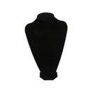 Velvet Necklace Pendant Chain Jewelry Bust Display Holder Stand Black 36*24 K5L6
