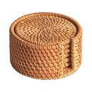 6Pcs/ Drink Coasters Set For Kungfu Tea Accessories Round Tableware Placema Y2O6