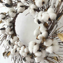 1X(Wreath Creative Cotton Handmade Christmas Hanging Wreath Xmas Decor