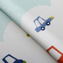 Cartoon Car Print Blackout Curtains Window Blinds Drapes Purdah Home Decor