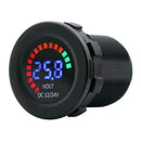 12V 24V Car Motorcycle Boat 3 Digit Voltmeter Volt Meter with Low Voltage Alarm