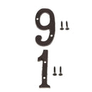 1 &9 Heavy Duty Wrought Iron House Address Number Digits for Door Sign