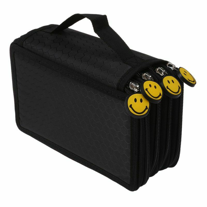 4 Layer Oxford Canvas Pencil case 72 Holders Pencil Bags Multi-Function Sto Z3B2