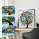 5D DIY Special Shaped Diamond Painting Colorful Tree Cross Stitch Embroider