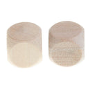 50PCS Blank Wooden Dice 16mm for Baby Blocks Baby Shower DIY Crafts Carving