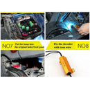 2 Pieces Led Two-Color Car Drl Turn Signal 12V 66Smd 4014 White To Yellow W A3H4