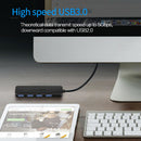 Portable 4 Port USB3.0 HUB Splitter Mouse Keyboard Multi USB Power Expander A