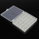 25pcs Plastic Empty Bobbins Case For Brother Janome Singer Sewing Machine