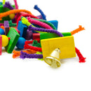 Bird Toys With Vivid Color For Parrot Pigeon Rope