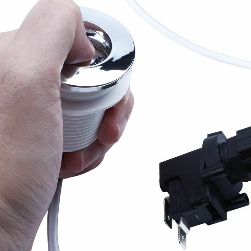 16A On Off Push Button Switch Jetted Whirlpool Jet For Bath Tub Spa Garbage