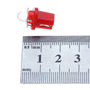 10pcs T5 B8.5D 5050 SMD LED Car Instrument Dashboard Light Bulbs (Red)