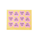 Pink Heart-shaped For Thank You Packaging Sealed Stickers Stickers for WeddingME