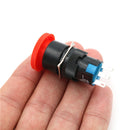 2PCS 16mm Cutout Twist Release Emergency Stop Mushroom Push Button Switch Bj