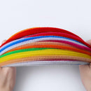100 Pipe Chenille Sticks Cleaners Stems Assorted Plain Colours Crafts Puzzl K1S3